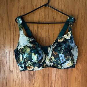 Floral Print Cacique Lightly Lined Balconette Bra